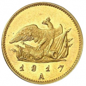 Реверс монеты Пруссия, ½ дьёра, 1817
