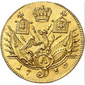 Реверс монеты Пруссия, 1 дьёр, 1750-1759