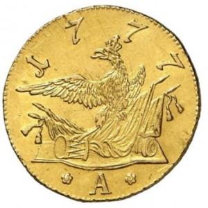 Реверс монеты Пруссия, 1 дьёр, 1775-1786