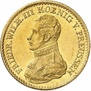 Аверс монеты Пруссия, 1 дьёр, 1817-1819