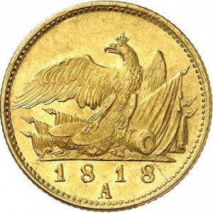Реверс монеты Пруссия, 1 дьёр, 1817-1819