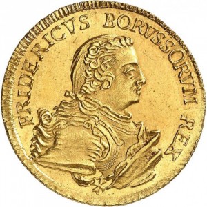 Аверс монеты Пруссия, 2 дьёра, 1750-1751