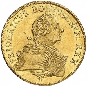 Аверс монеты Пруссия, 2 дьёра, 1752