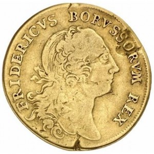 Аверс монеты Пруссия, 2 дьёра, 1753-1755