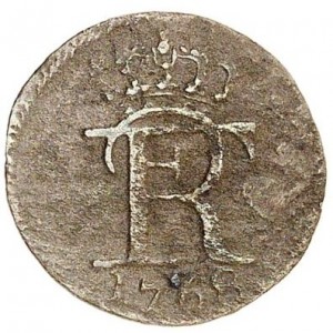 Аверс монеты Пруссия, 1 пфенниг, 1768-1770