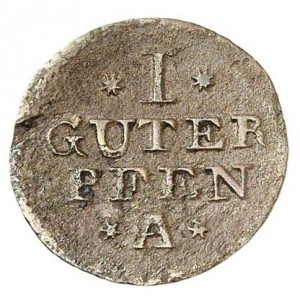 Реверс монеты Пруссия, 1 пфенниг, 1768-1770