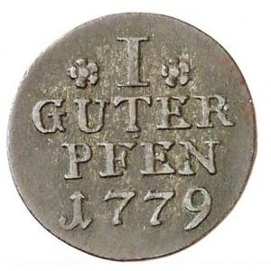 Реверс монеты Пруссия, 1 пфенниг, 1771-1786