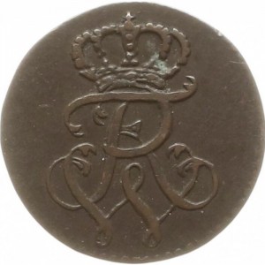 Аверс монеты Пруссия, 1 пфенниг, 1787-1797, Монограмма "FWR", дата на реверсе