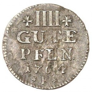 Реверс монеты Пруссия, 4 пфеннига, 1764