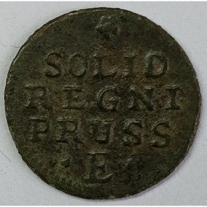 Реверс монеты Пруссия, 1 шиллинг, 1766-1770
