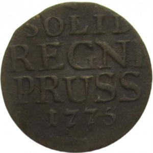 Реверс монеты Пруссия, 1 шиллинг, 1771-1786