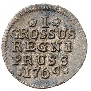 Реверс монеты Пруссия, 1 грош, 1764-1770