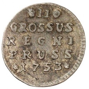 Реверс монеты Пруссия, 2 гроша, 1752-1753