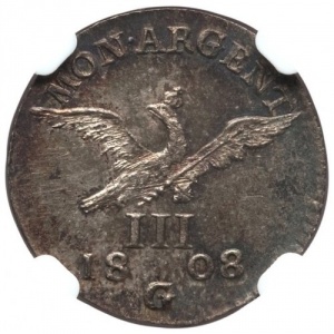 Реверс монеты Пруссия, 3 гроша, 1807-1808
