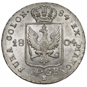 Реверс монеты Пруссия, 4 гроша, 1797-1809