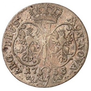 Реверс монеты Пруссия, 6 грошей, 1753
