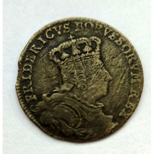 Аверс монеты Пруссия, 6 грошей, 1757