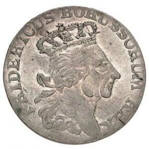 Аверс монеты Пруссия, 6 грошей, 1763-1784