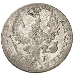 Реверс монеты Пруссия, 6 грошей, 1763-1784