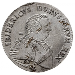 Аверс монеты Пруссия, 18 грошей, 1751-1755