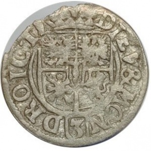 Аверс монеты Пруссия, 1/24 талера, 1621-1624, Надпись: "DIEV & MON DROICT" на реверсе