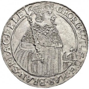 Аверс монеты Пруссия, 1 талер, 1637-1639, Принц в выборной шапке