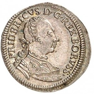 Аверс монеты Пруссия, 1 крейцер, 1745-1747