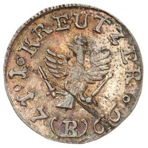 Реверс монеты Пруссия, 1 крейцер, 1766-1767