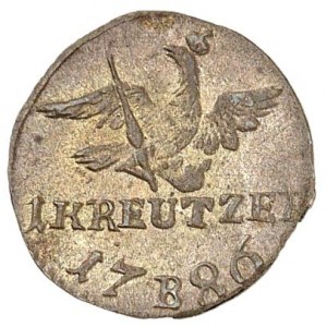 Реверс монеты Пруссия, 1 крейцер, 1771-1786