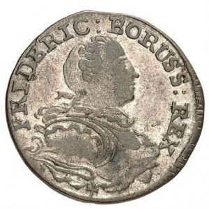 Аверс монеты Пруссия, 3 крейцера, 1752