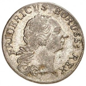 Аверс монеты Пруссия, 3 крейцера, 1765