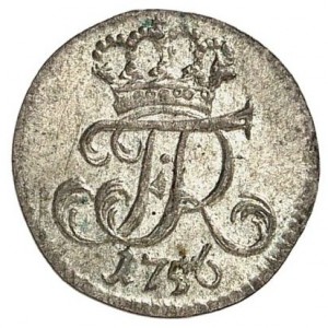 Аверс монеты Пруссия, 1 грош, 1752-1757