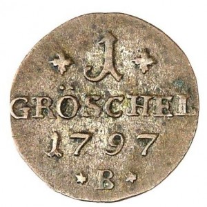 Реверс монеты Пруссия, 1 грош, 1787-1797