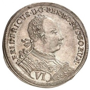 Аверс монеты Пруссия, 6 крейцеров, 1743-1747