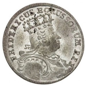 Аверс монеты Пруссия, 6 крейцеров, 1755-1756