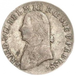 Аверс монеты Пруссия, 9 крейцеров, 1808