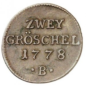 Реверс монеты Пруссия, 2 гроша, 1771-1786