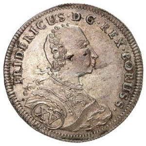 Аверс монеты Пруссия, 15 крейцеров, 1743-1746