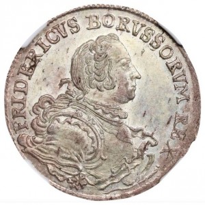 Аверс монеты Пруссия, 18 крейцеров, 1752-1754