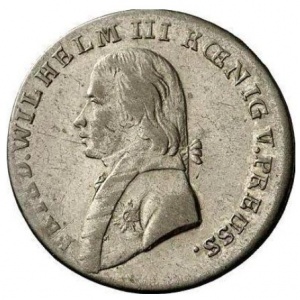 Аверс монеты Пруссия, 18 крейцеров, 1808