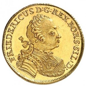 Аверс монеты Пруссия, 1 дьёр, 1744-1748