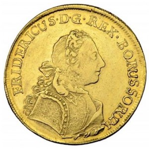 Аверс монеты Пруссия, 2 дьёра, 1747-1749
