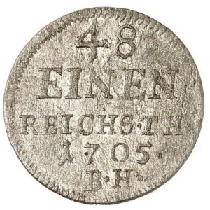 Реверс монеты Пруссия, 1/48 талера, 1705