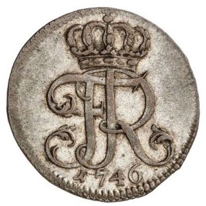 Аверс монеты Пруссия, 1/48 талера, 1741-1750
