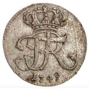 Аверс монеты Пруссия, 1/48 талера, 1743-1749