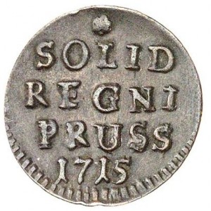 Реверс монеты Пруссия, 1 шиллинг, 1714-1726