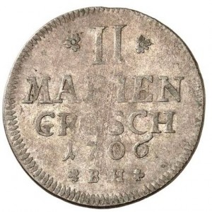 Реверс монеты Пруссия, 2 мариенгроша, 1706