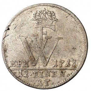 Реверс монеты Пруссия, 1/12 рейхсталера, 1713-1714