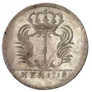 Аверс монеты Пруссия, 1/12 рейхсталера, 1714-1718