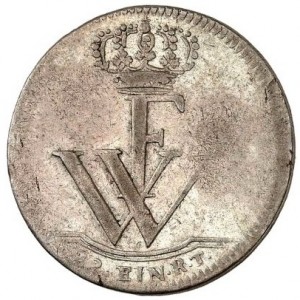 Реверс монеты Пруссия, 1/12 рейхсталера, 1714-1718